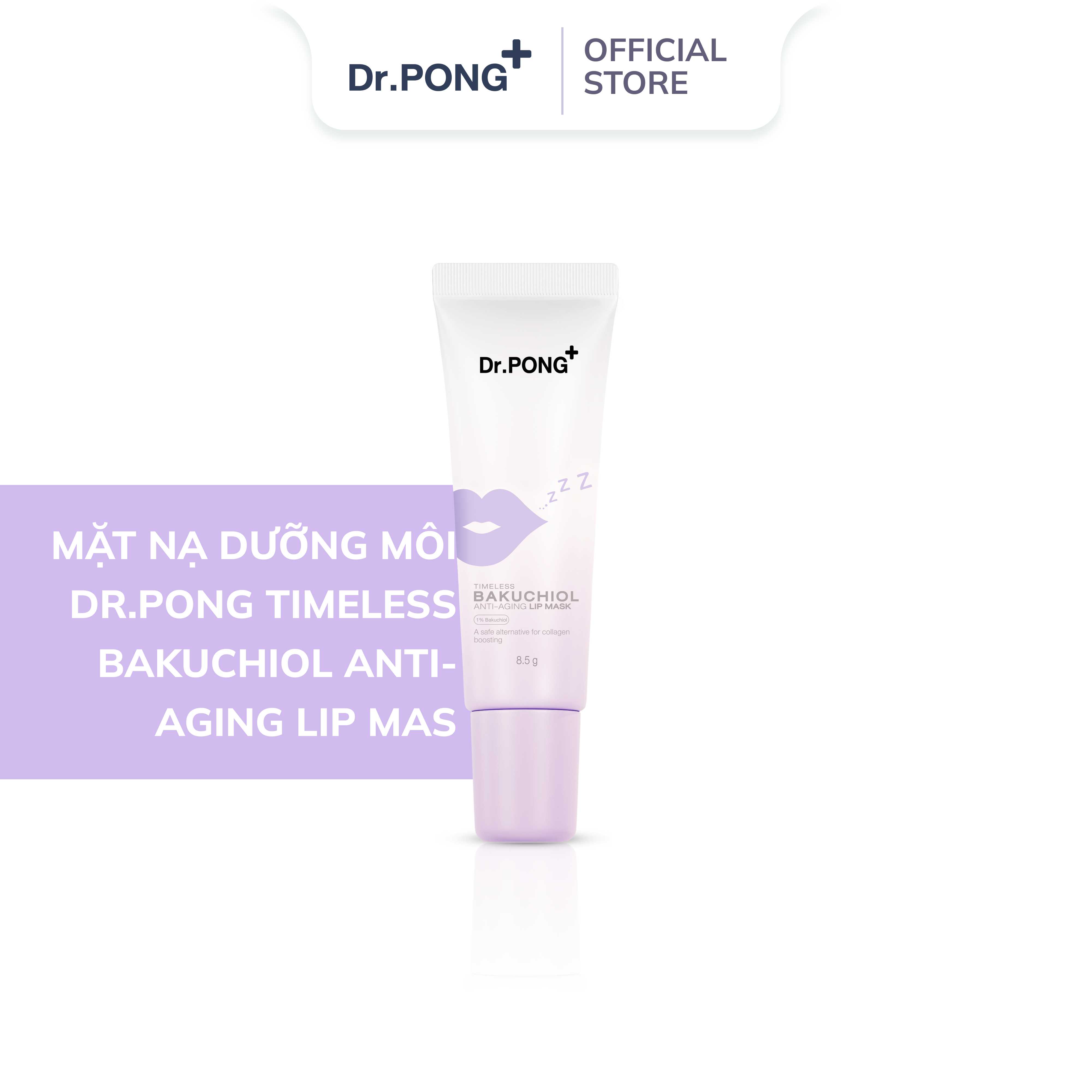Mặt nạ dưỡng môi Dr.PONG Timeless Bakuchiol Anti-aging Lip Mask 8.5g