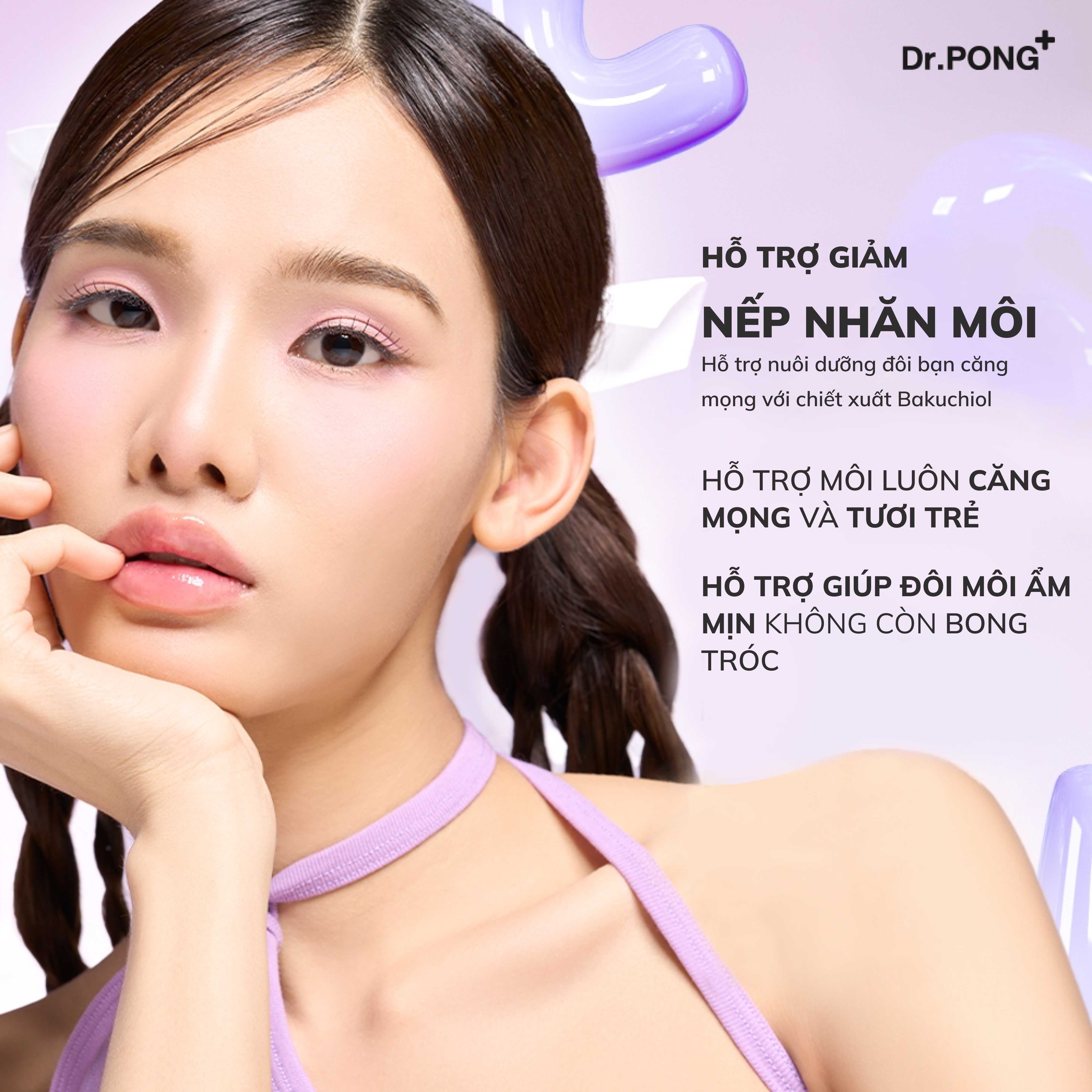 Mặt nạ dưỡng môi Dr.PONG Timeless Bakuchiol Anti-aging Lip Mask 8.5g
