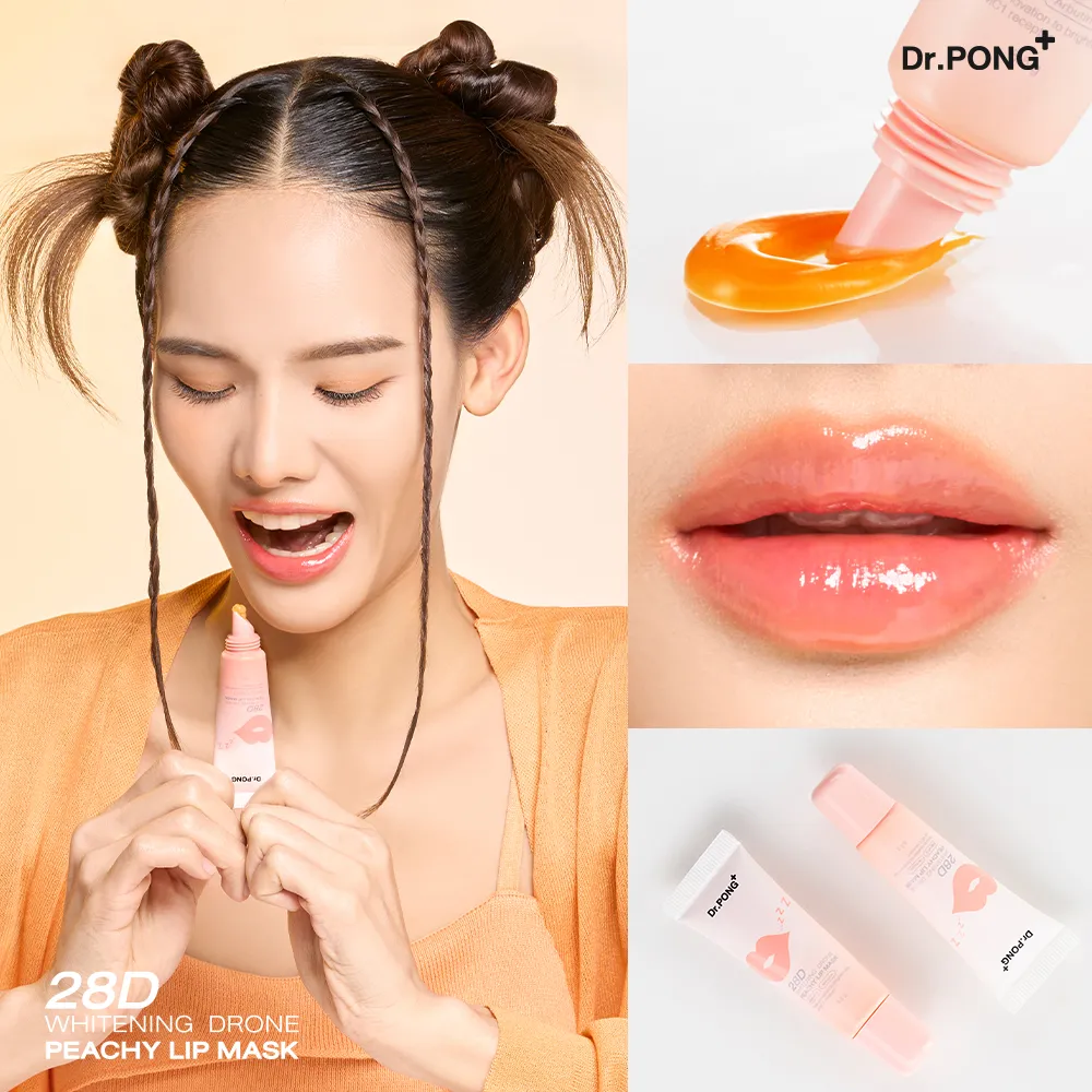 Dưỡng ẩm môi, giảm thâm môi Dr.Pong 28D Whitening Drone Lip Mask 8.5g