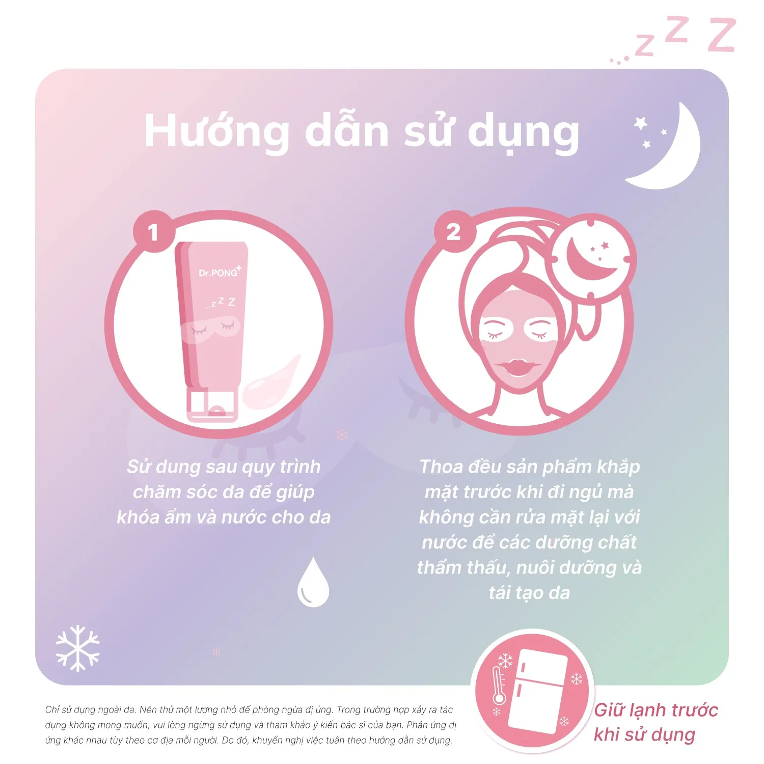 Mặt nạ ngủ trắng da, mờ thâm mụn Dr.PONG 28D Whitening Drone Sleeping 50ml