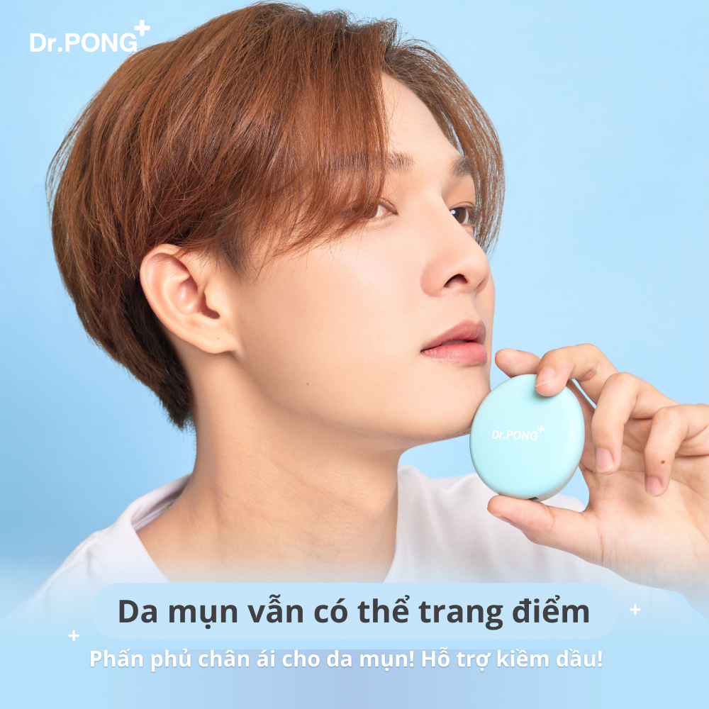 Phấn phủ hỗ trợ kiềm dầu dành cho da mụn DR.PONG Acne Ace 001 Blurring Powder 9g