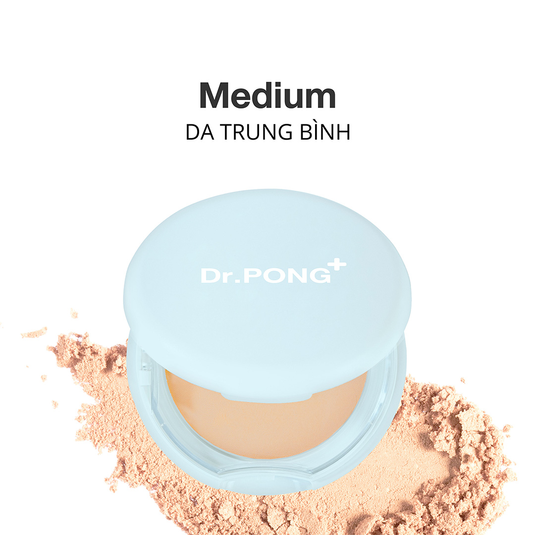 Phấn phủ hỗ trợ kiềm dầu dành cho da mụn DR.PONG Acne Ace 001 Blurring Powder 9g