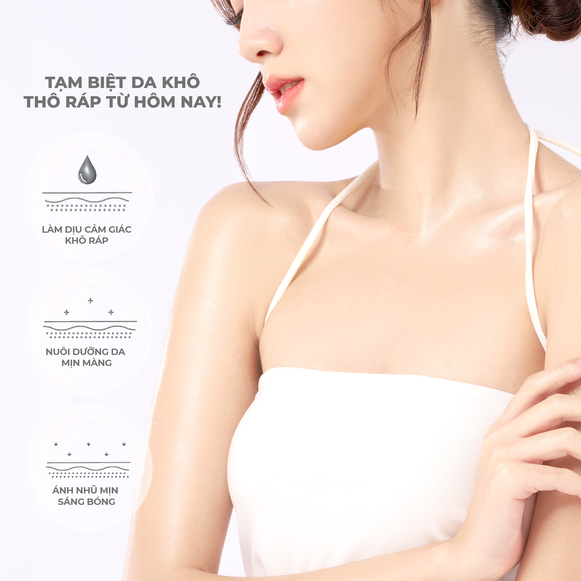 Dầu dưỡng thể dưỡng ẩm da có ánh nhũ Beautilab Anti-Aging Shimmering Body Oil 100ml