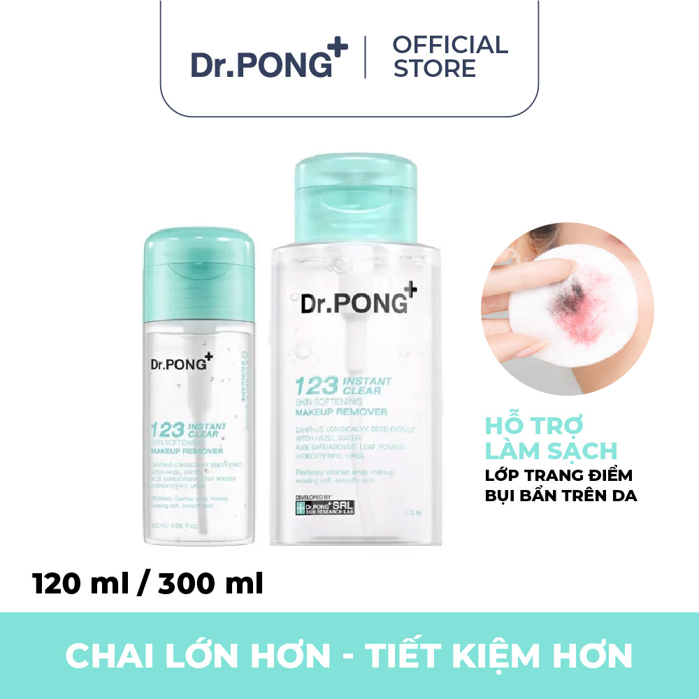 Nước tẩy trang Dr.PONG 123 Instant Clear Skin Softening Makeup Remover
