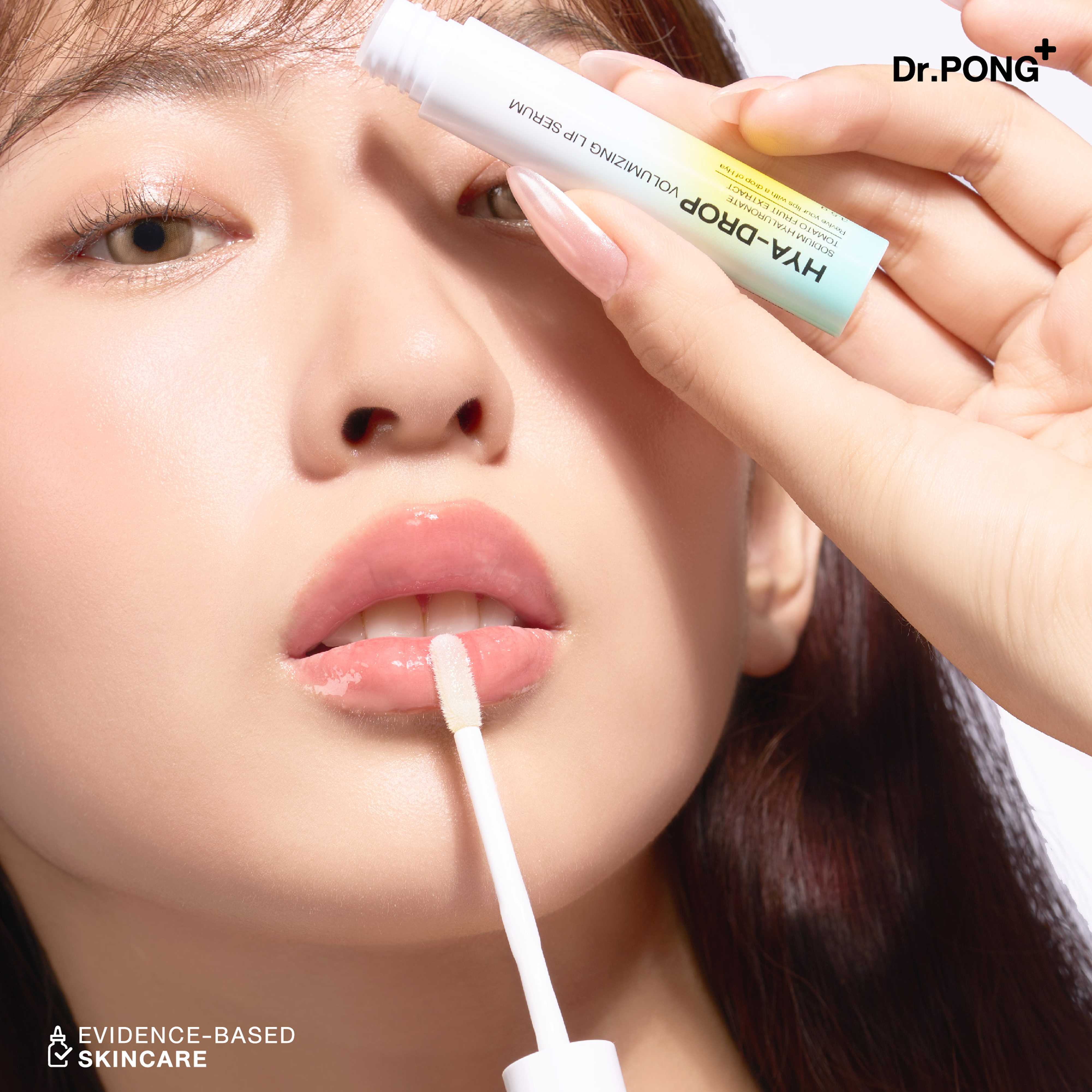 Serum hỗ trợ dưỡng môi căng mọng, mềm ẩm, giảm thâm môi Dr.PONG Hya-Drop Volumizing Lip Serum 3.5g