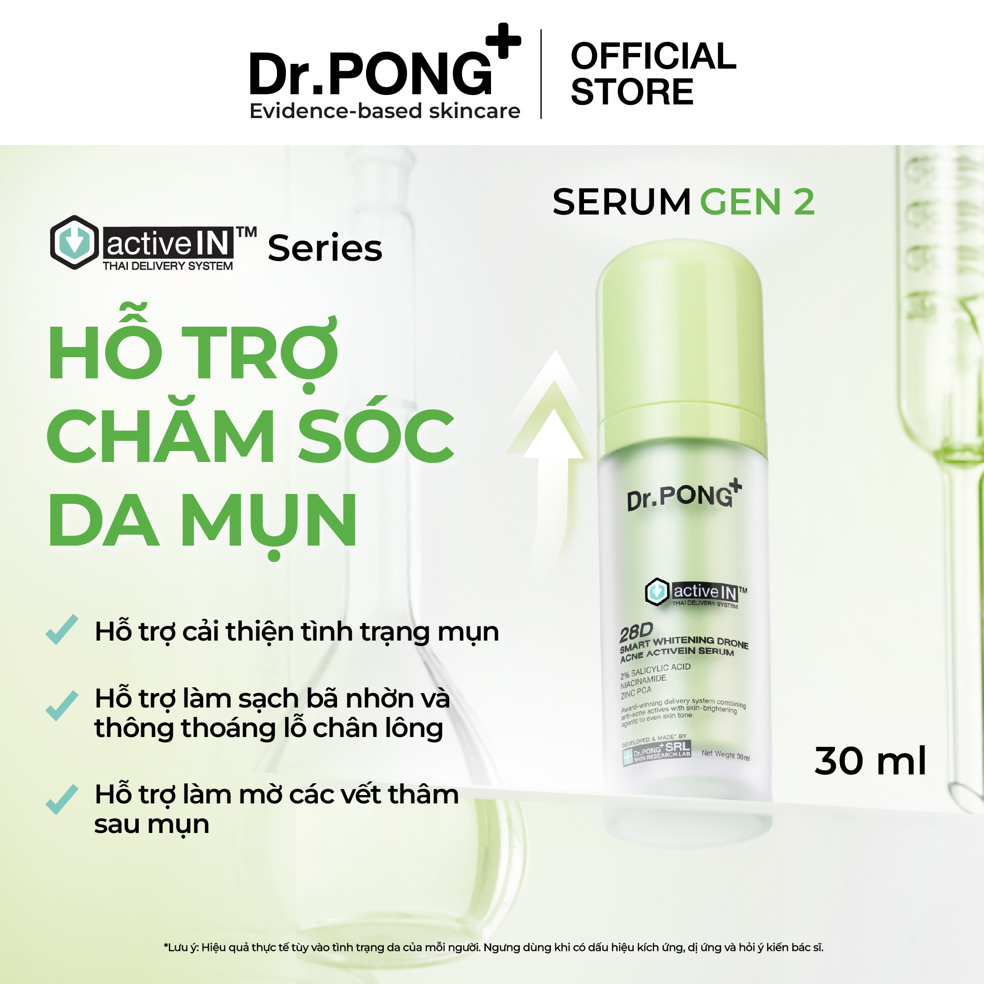 Serum Dr.PONG Gen2 công nghệ activeIN™ Mới 30ml