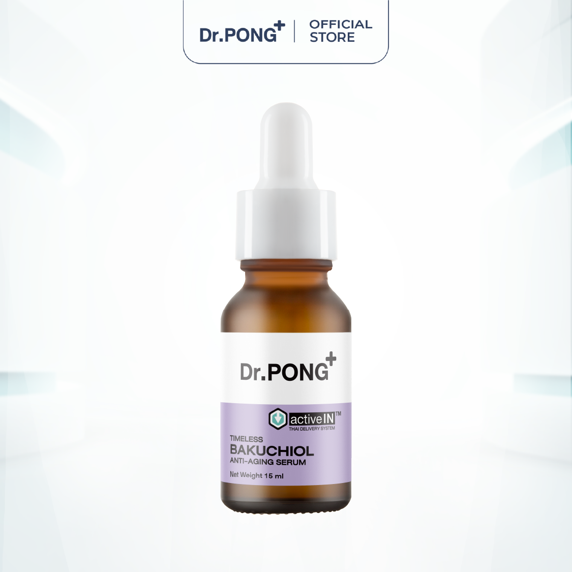 Serum căng bóng, hỗ trợ trẻ hóa da Dr.PONG Activein Timeless Bakuchiol Anti-aging Serum