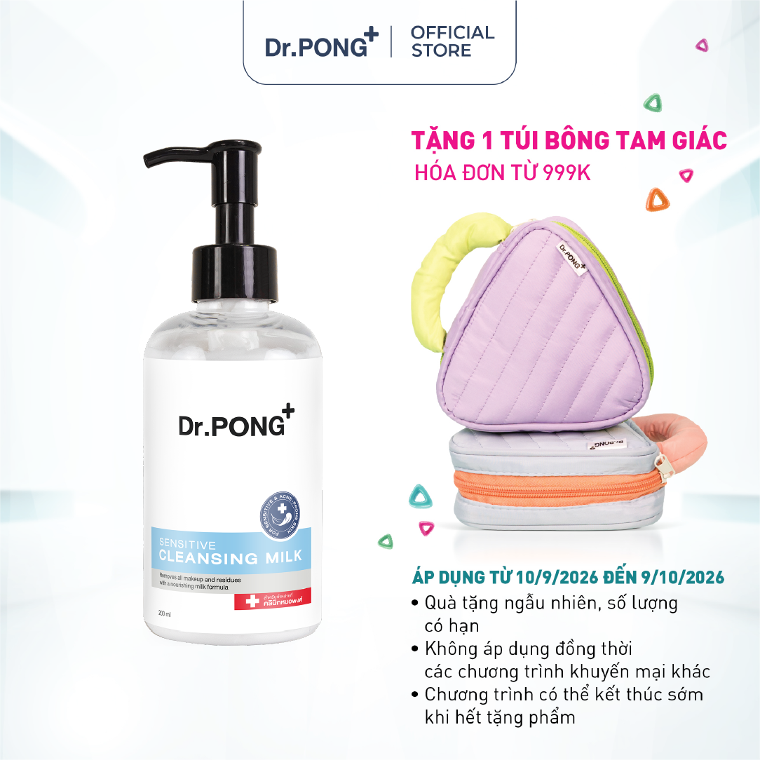 Sữa tẩy trang dịu nhẹ Dr.PONG Cleansing Milk 200ml