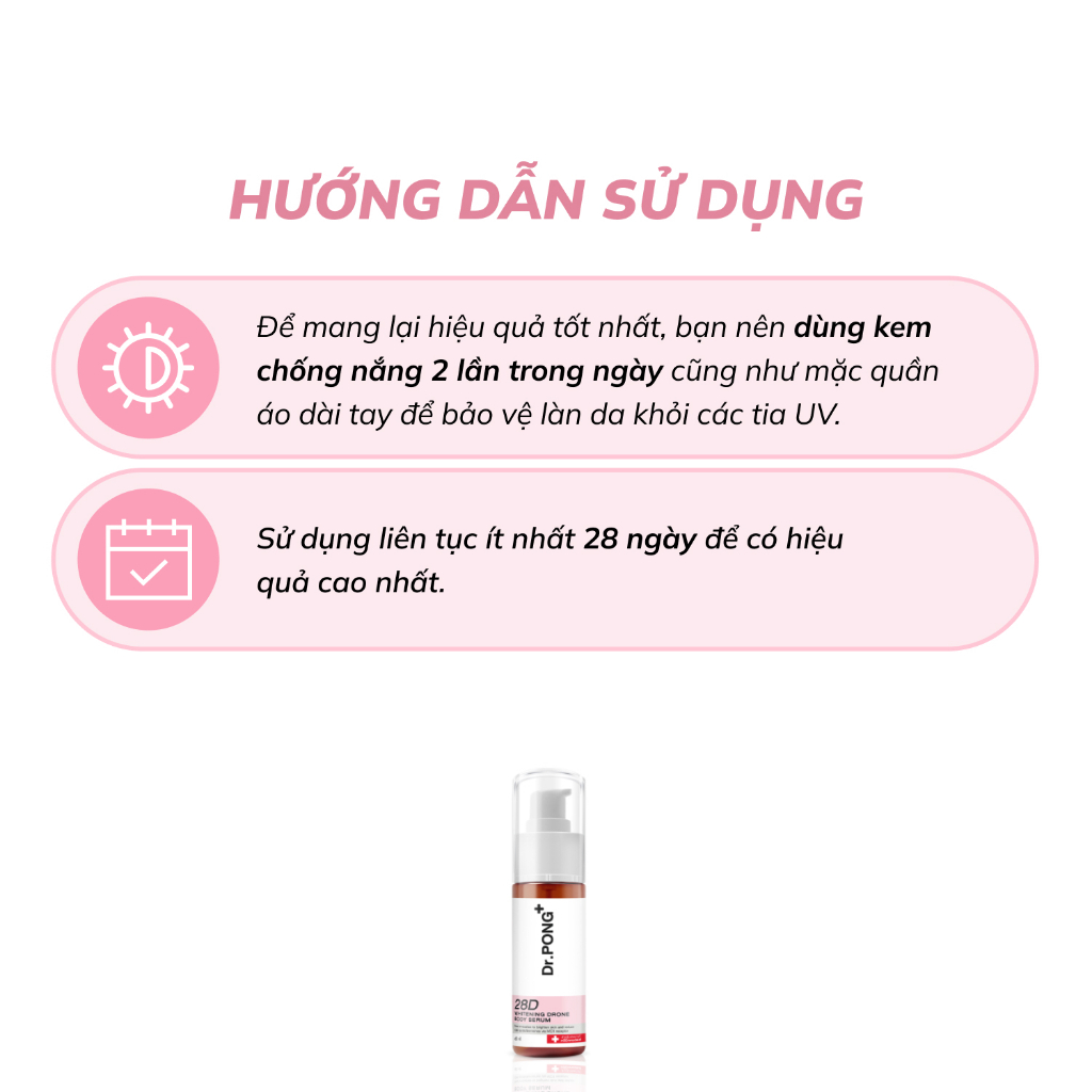 Serum dưỡng trắng toàn thân Dr.PONG Whitening Drone Body 60ml