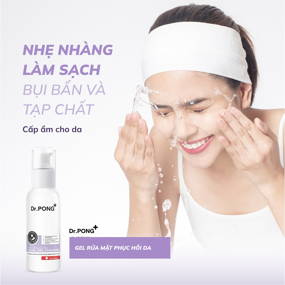 Sữa rửa mặt cân bằng da Dr.PONG Gentle Balancing Facial Gel 100ml