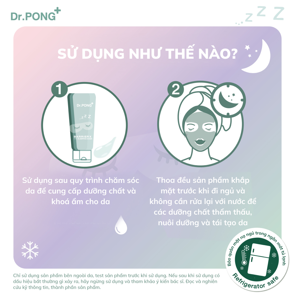 Mặt nạ ngủ cấp ẩm chuyên sâu Dr.PONG BarrierX Hya Sleeping Mask 50ml