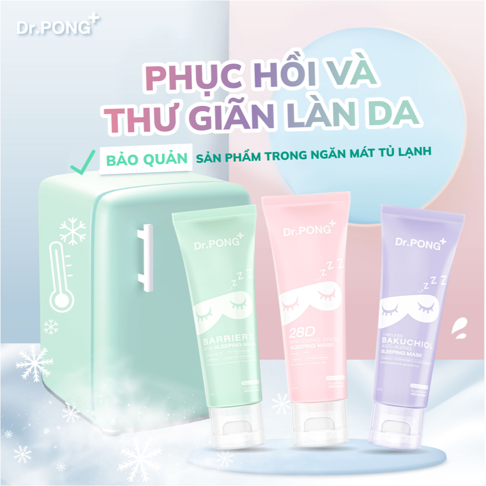 Mặt nạ ngủ cấp ẩm chuyên sâu Dr.PONG BarrierX Hya Sleeping Mask 50ml