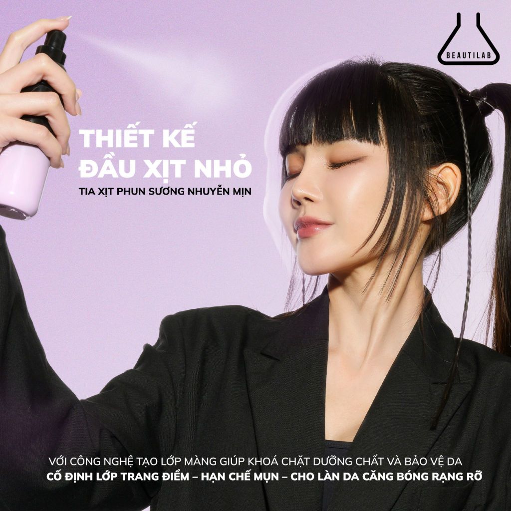 Xịt khóa nền trang điểm Beautilab 4EverFix Long Lasting Makeup Setting Spray 100ml