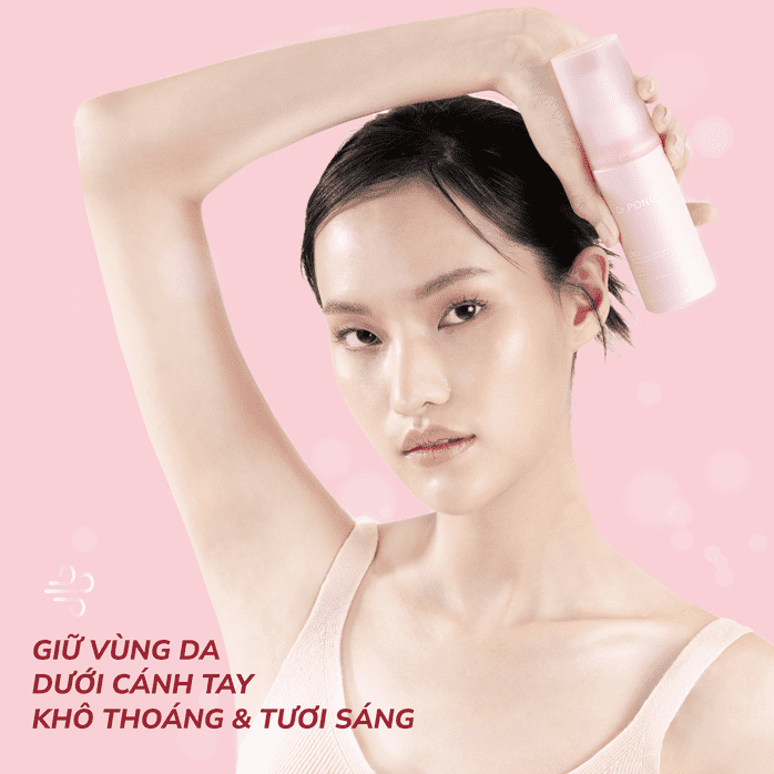 Xịt khử mùi trắng da, mờ thâm Dr.PONG 28D Whitening Drone Deodorant Spray 100ml