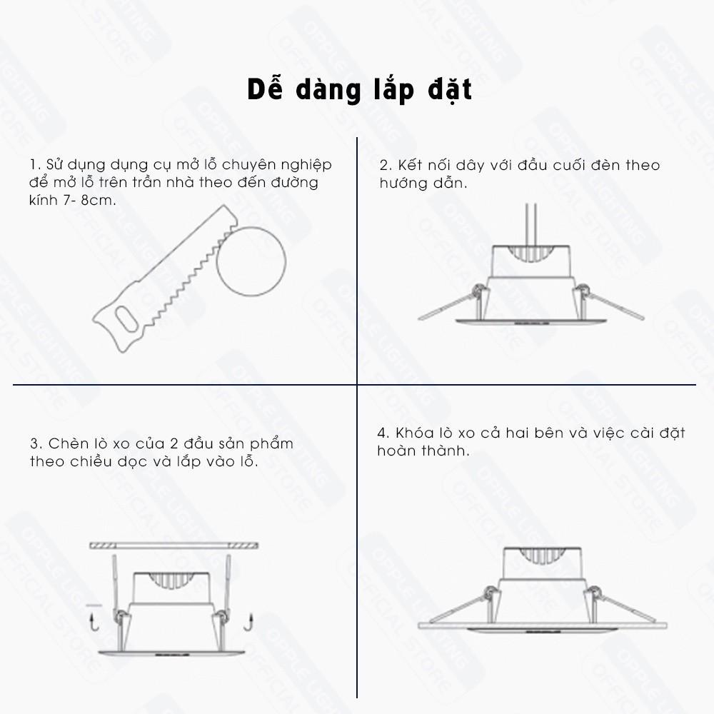 Đèn âm trần OPPLE LED US - Tiết Kiệm Năng Lượng, Ánh Sáng Dễ Chịu