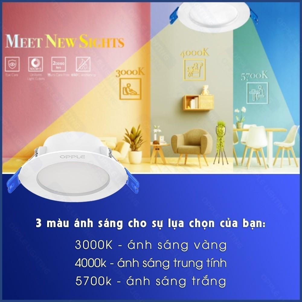 Đèn âm trần OPPLE LED US - Tiết Kiệm Năng Lượng, Ánh Sáng Dễ Chịu