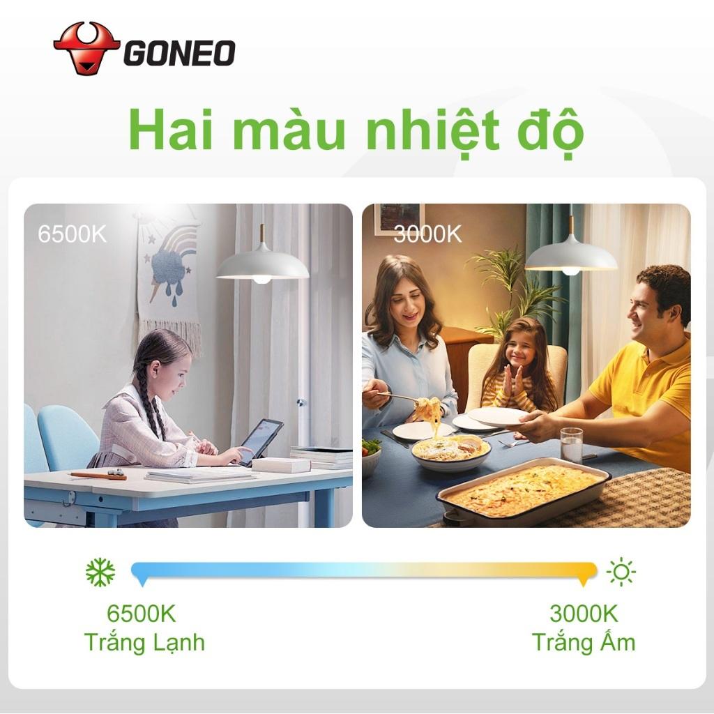 Bóng Đèn LED Bulb Gongniu-Nhiều Công Suất 3W-12W - Hàng Chính hãng - Bảo Hành 2 Năm (Ánh Sáng Trắng)