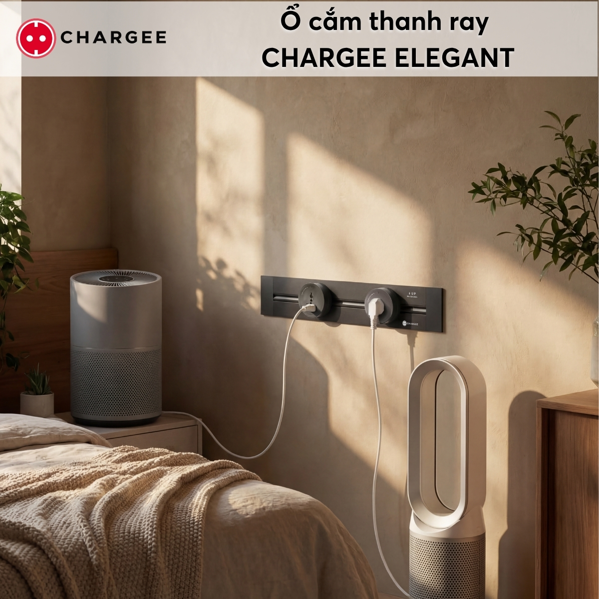 Combo Thanh ray âm tường 50cm CHARGEE ELEGANT