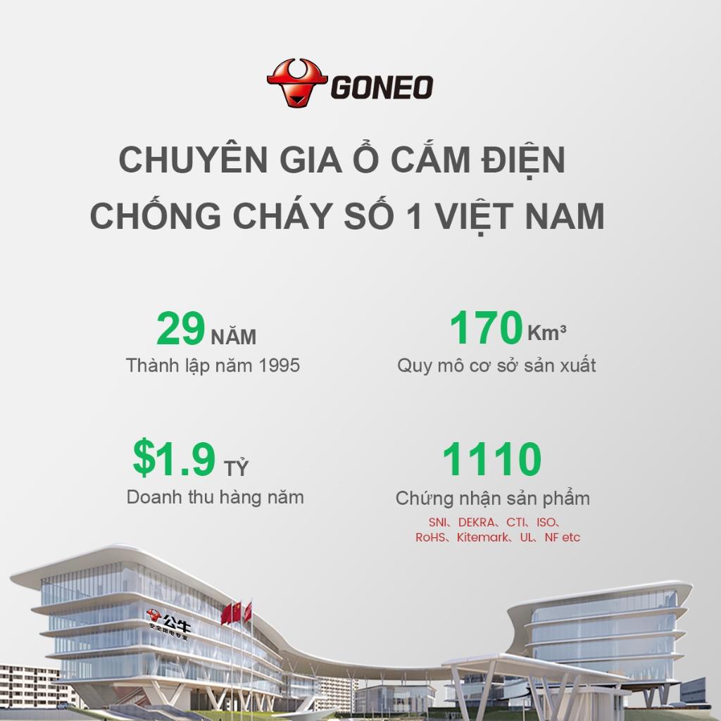 Ổ Cắm Điện Chống Cháy GONEO N – Chính Hãng