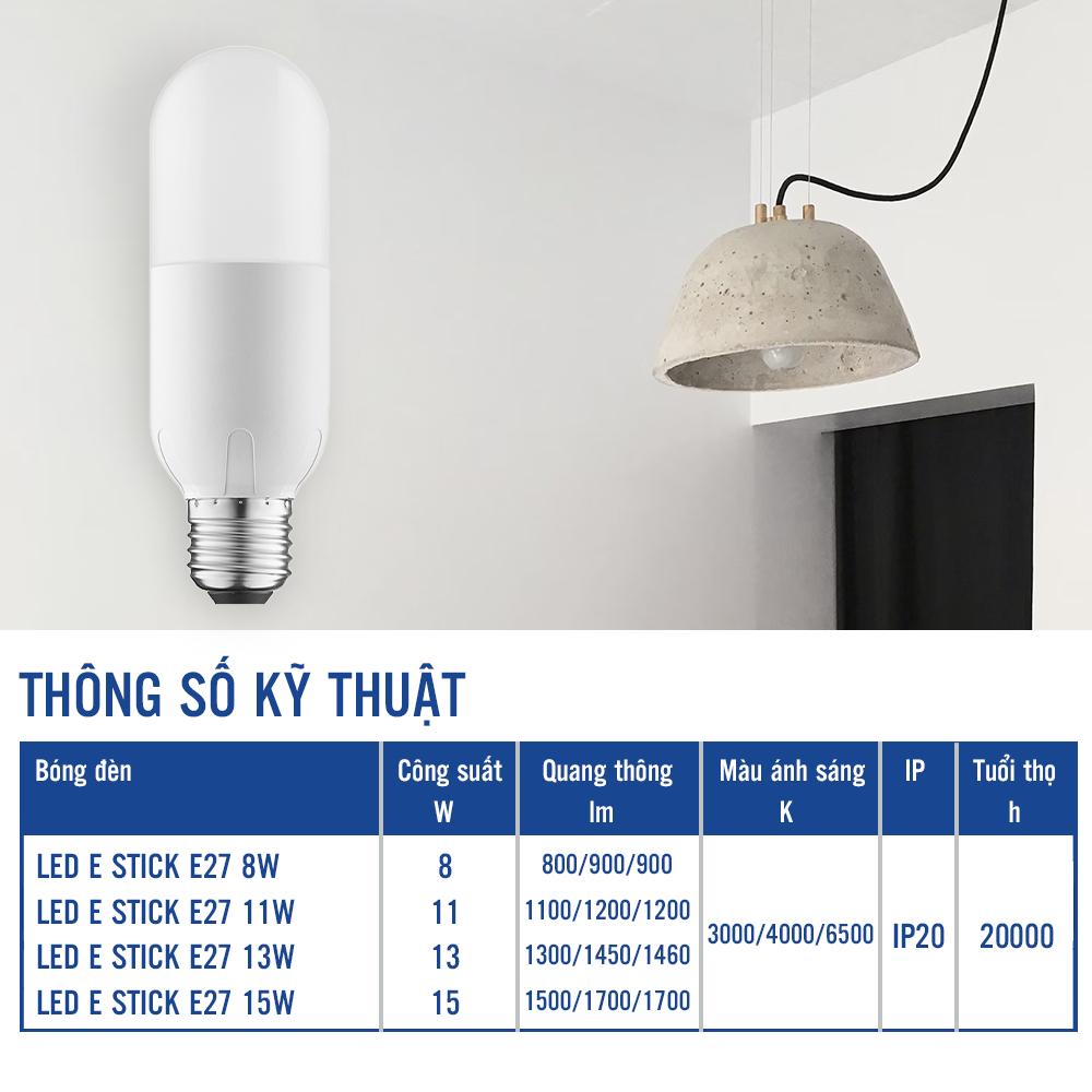 Bóng đèn OPPLE Stick Bulb - Hiệu suất ánh sáng cao, Ánh sáng trắng