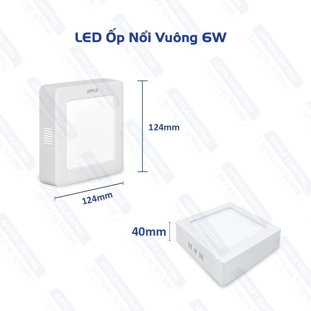 Bộ Đèn Ốp Nổi Vuông OPPLE LED Slim Downlight Ecomax SM - Thiết Kế Đẹp Mắt, Hiệu Suất Sáng Cao
