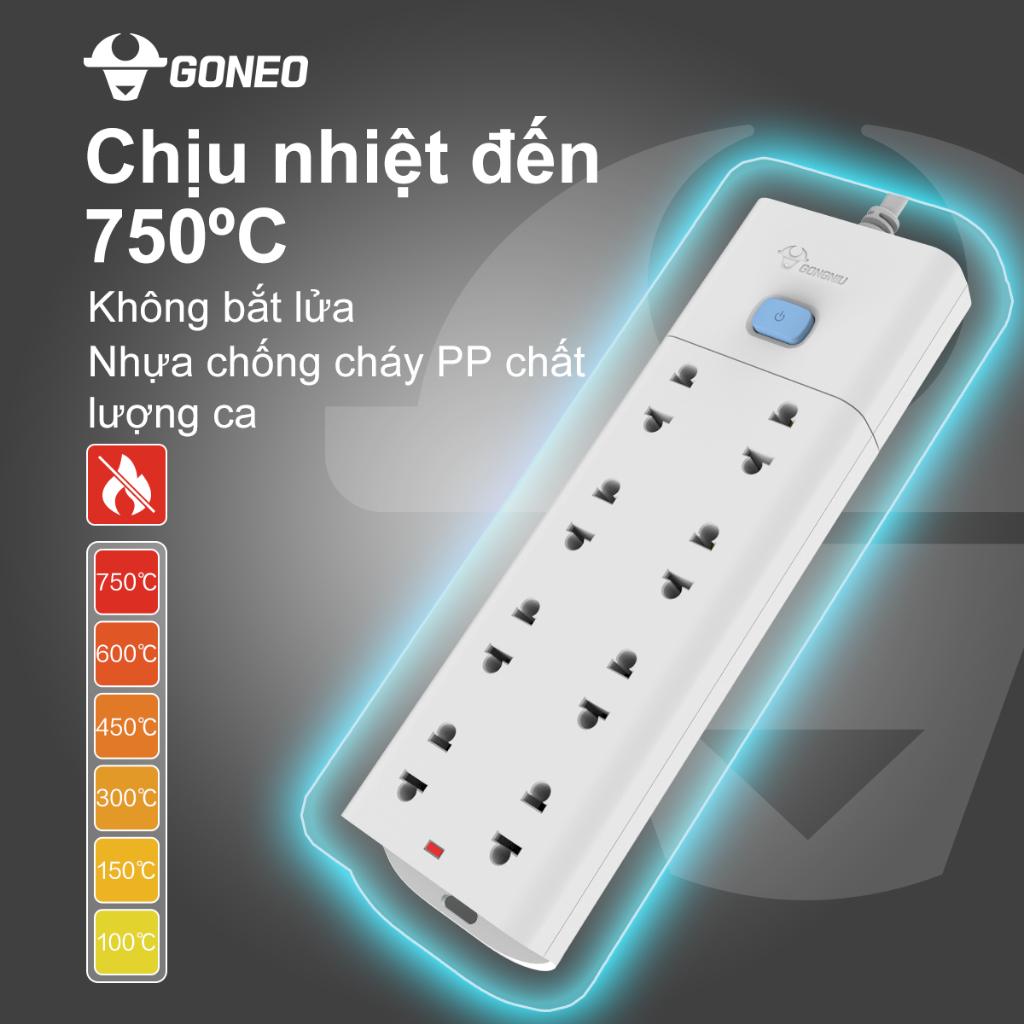 Ổ Cắm Điện Chống Cháy GONGNIU V - Chính Hãng