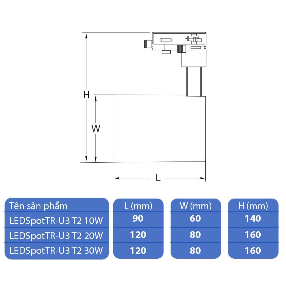 Bộ đèn chiếu điểm thanh ray OPPLE LED T2 - Đèn Chất Lượng Cao