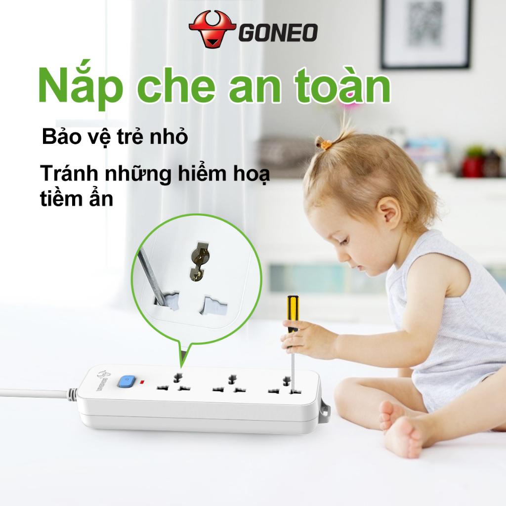 Ổ Cắm Điện Chống Cháy GONEO N – Chính Hãng