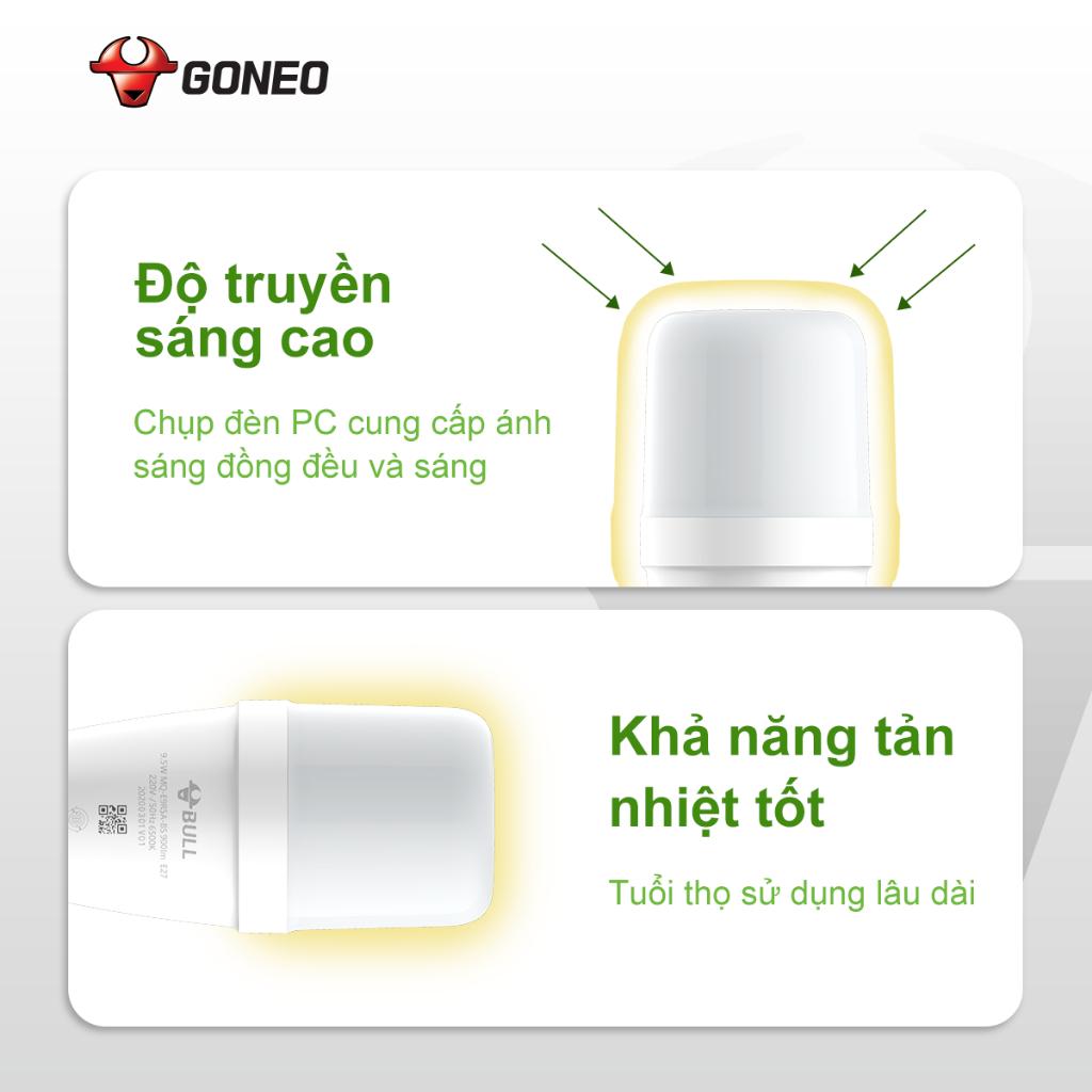 Bóng đèn LED Bulb Gongniu 9.5W E27 - 6500K - Tiết Kiệm Điện - Chống Nhấp Nháy - Hiệu Suất Cao