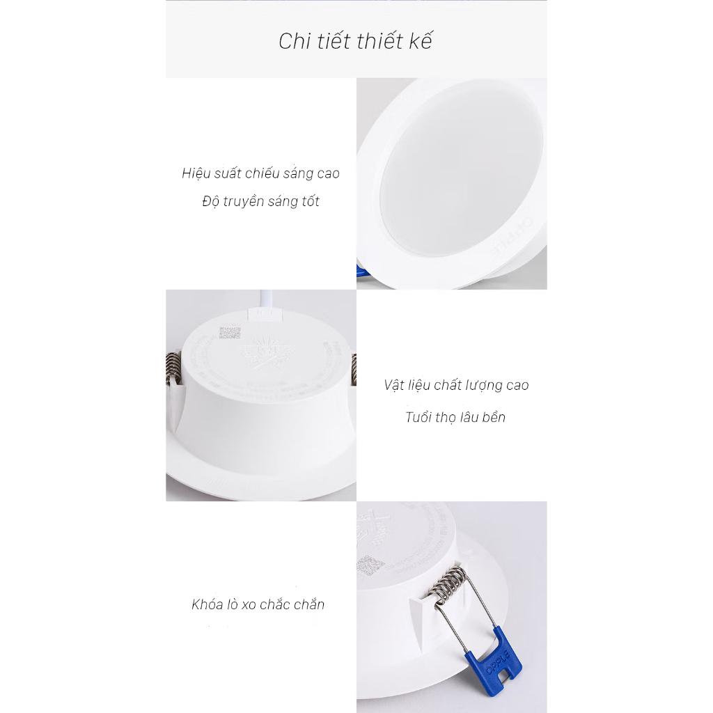 Đèn âm trần OPPLE LED Downlight US R125 9W - Tiết Kiệm Năng Lượng - Hiệu Suất Cao - Chống Nhấp Nháy