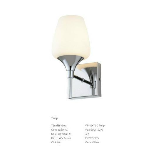 Đèn Tường OPPLE MB115 - Y60 Tulip E27 - Chất Liệu Cao Cấp, Kiểu Dáng Hiện Đại
