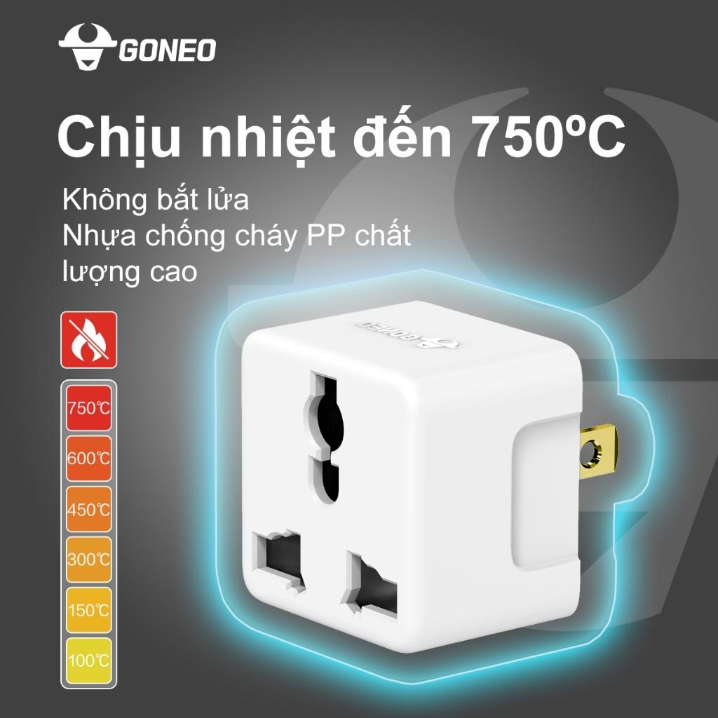 Đầu Nối Đa Năng Chuyển Nguồn GONGNIU 2500W Chịu Nhiệt Chống Cháy - BZ0010