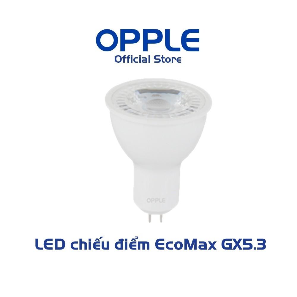 Bóng Đèn Chiếu Điểm OPPLE LED Ecomax GX5.3  Góc Chiếu 36 Độ - Hiệu Suất Sáng Và Tuổi Thọ Cao