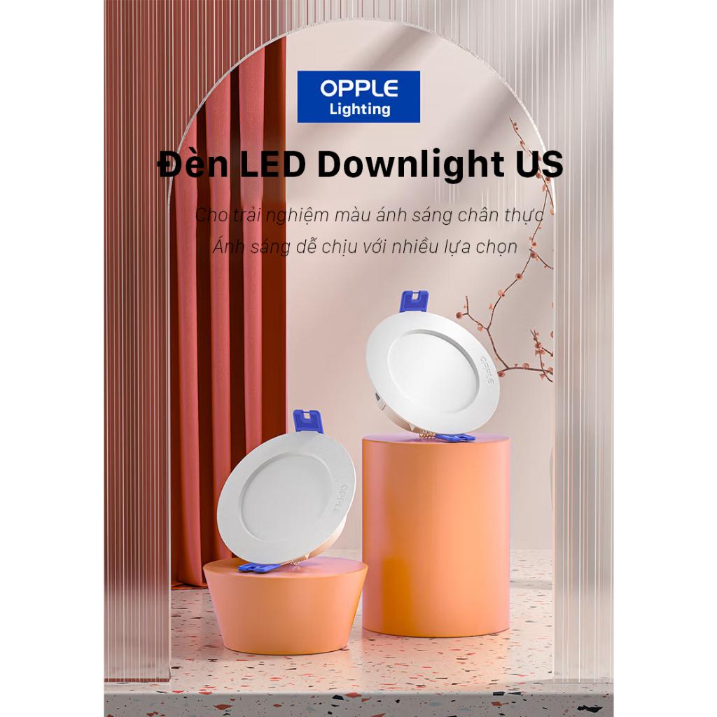 Đèn âm trần OPPLE LED Downlight US R175 18W - Tiết Kiệm Năng Lượng - Hiệu Suất Cao - Chống nhấp nháy