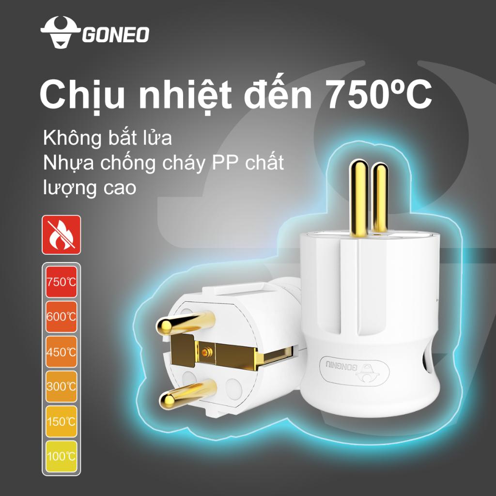 Phích cắm chân tròn Gongniu công suất lớn 4000W - 10L5 - Chính Hãng