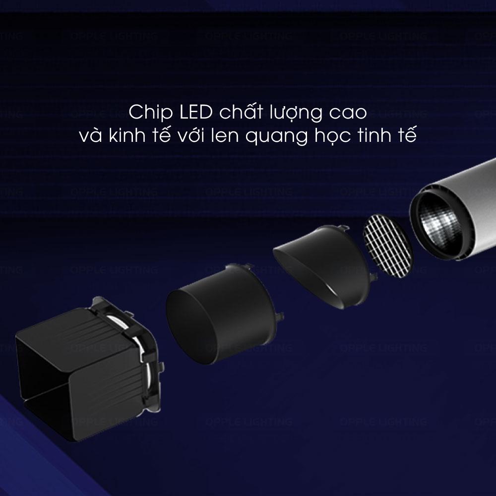 Đèn Rọi Ốp Tường OPPLE LED Spotlight Track Utility SM-U 7W - Len Quang Học Tinh Tế - Vỏ Trắng