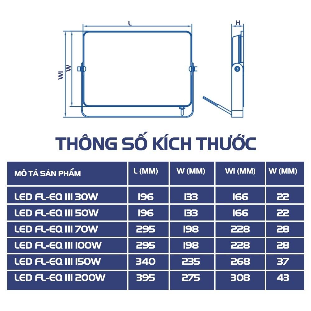 Đèn pha Opple LED EQ III - Công suất 30W/ 50W/ 100W/ 200W
