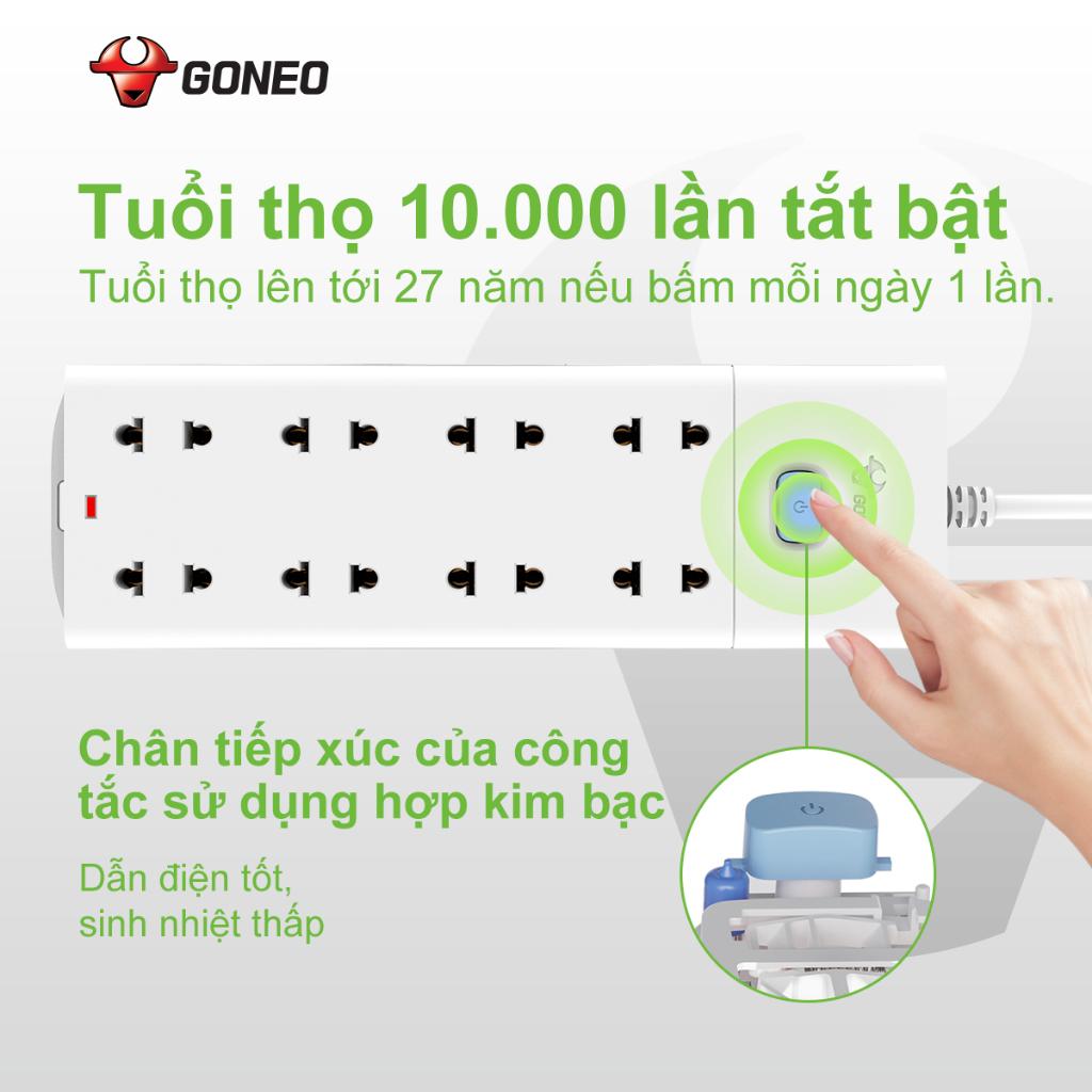 Ổ Cắm Điện Chống Cháy GONGNIU V - Chính Hãng