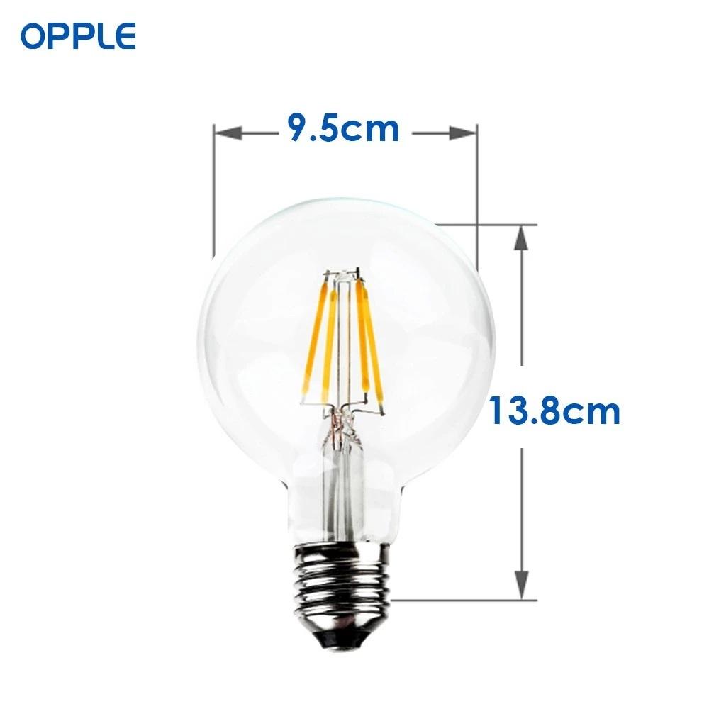 Bóng Đèn OPPLE LED Edison/Filament G95 - Đường kính 95mm- Lumen 806 Lm - Đui E27 6W