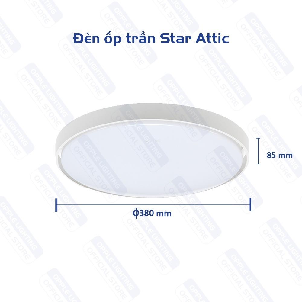 Bộ Đèn Ốp Trần OPPLE LED HC350 16W Star Attic - Ánh Sáng Chất Lượng, Nét Đẹp Sắc Sảo