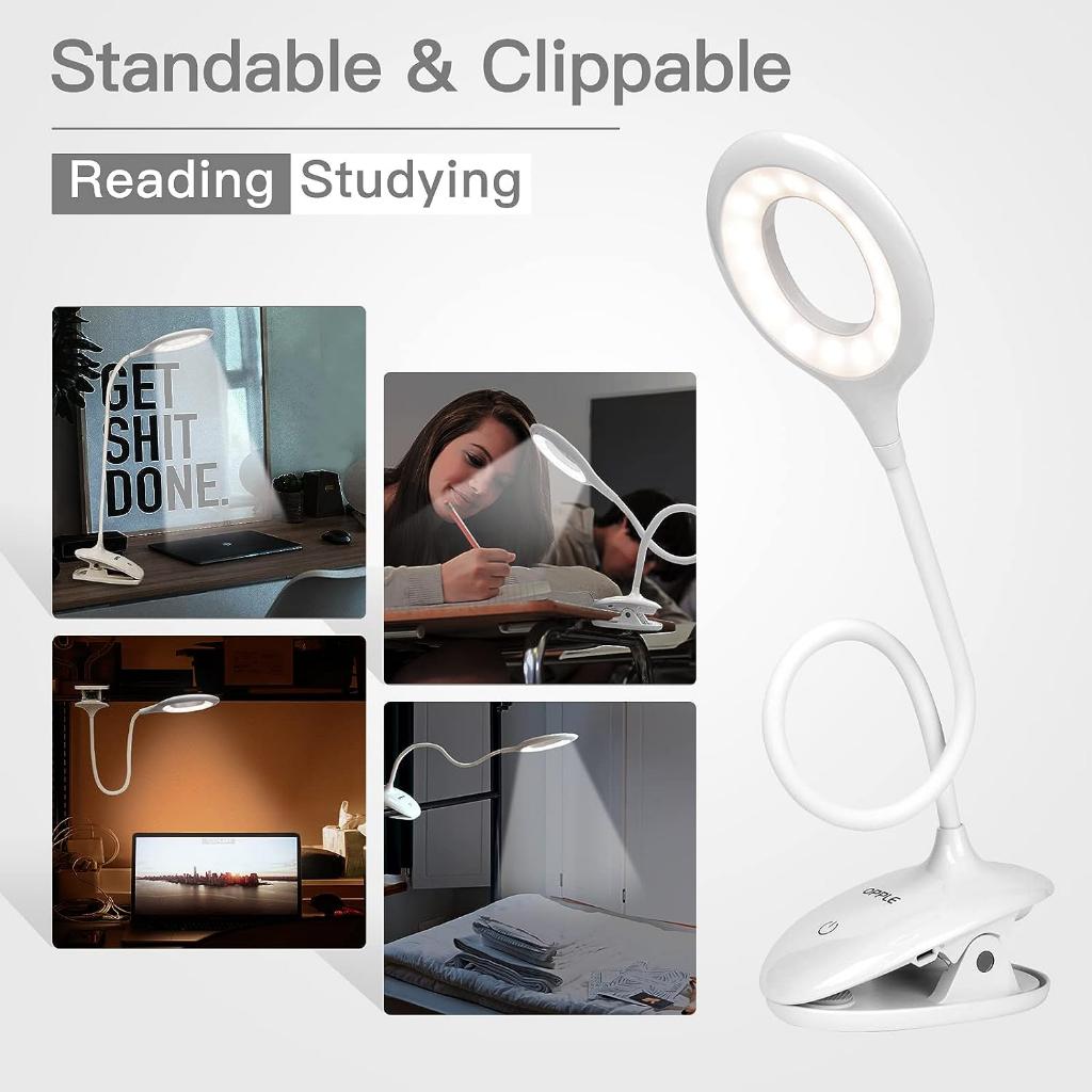 Đèn Bàn Kẹp OPPLE - Xoay 360°, 3 Nấc Ánh Sáng, Bảo Vệ Mắt