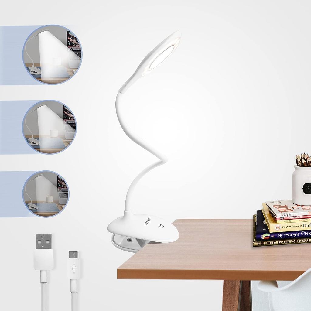 Đèn Bàn Kẹp OPPLE - Xoay 360°, 3 Nấc Ánh Sáng, Bảo Vệ Mắt