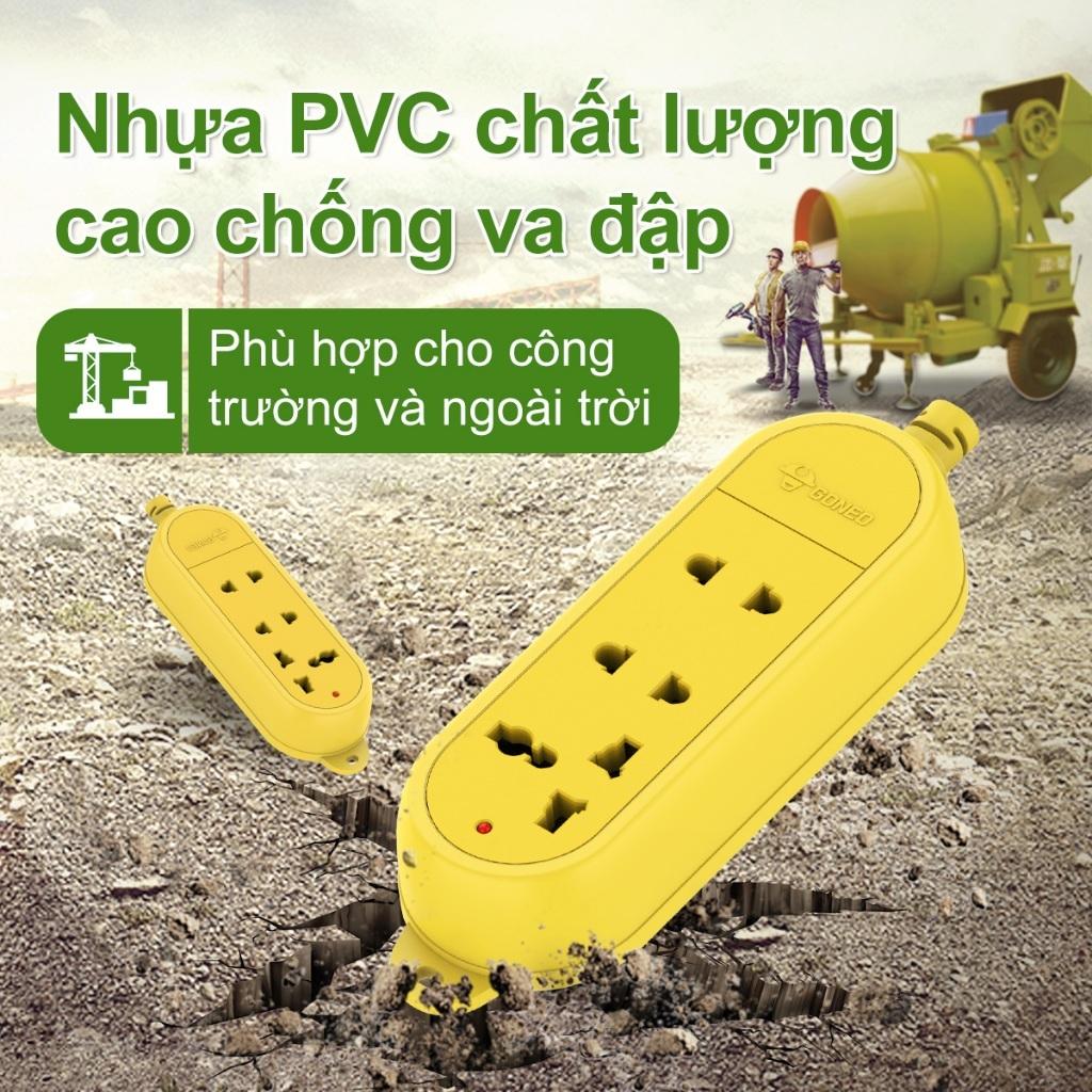 Bộ 10 Phích cắm chân tròn Gongniu công suất lớn 2500W - 10L6-10 - Chính Hãng