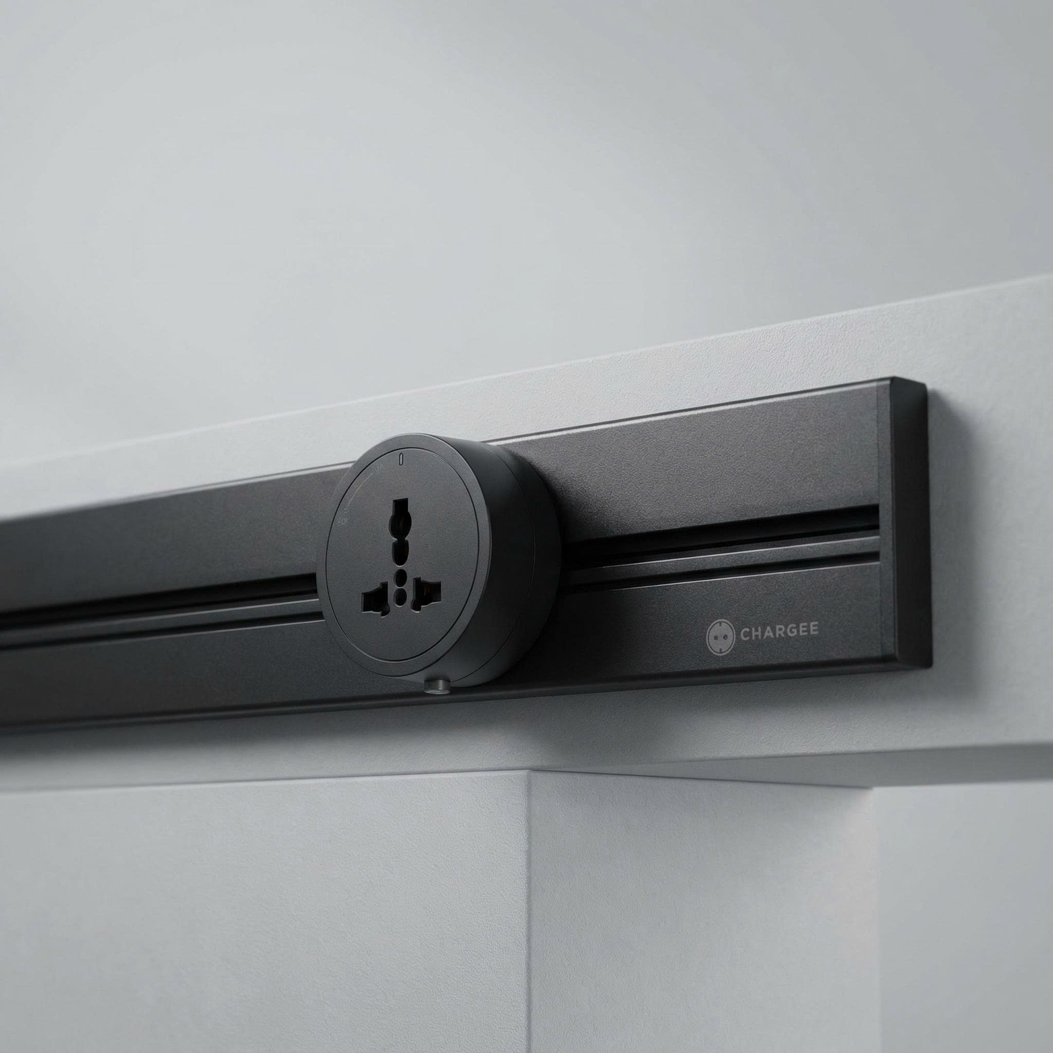 Combo Ổ cắm thanh ray CHARGEE ELEGANT 50cm màu xám T50-3S4-1S5GR