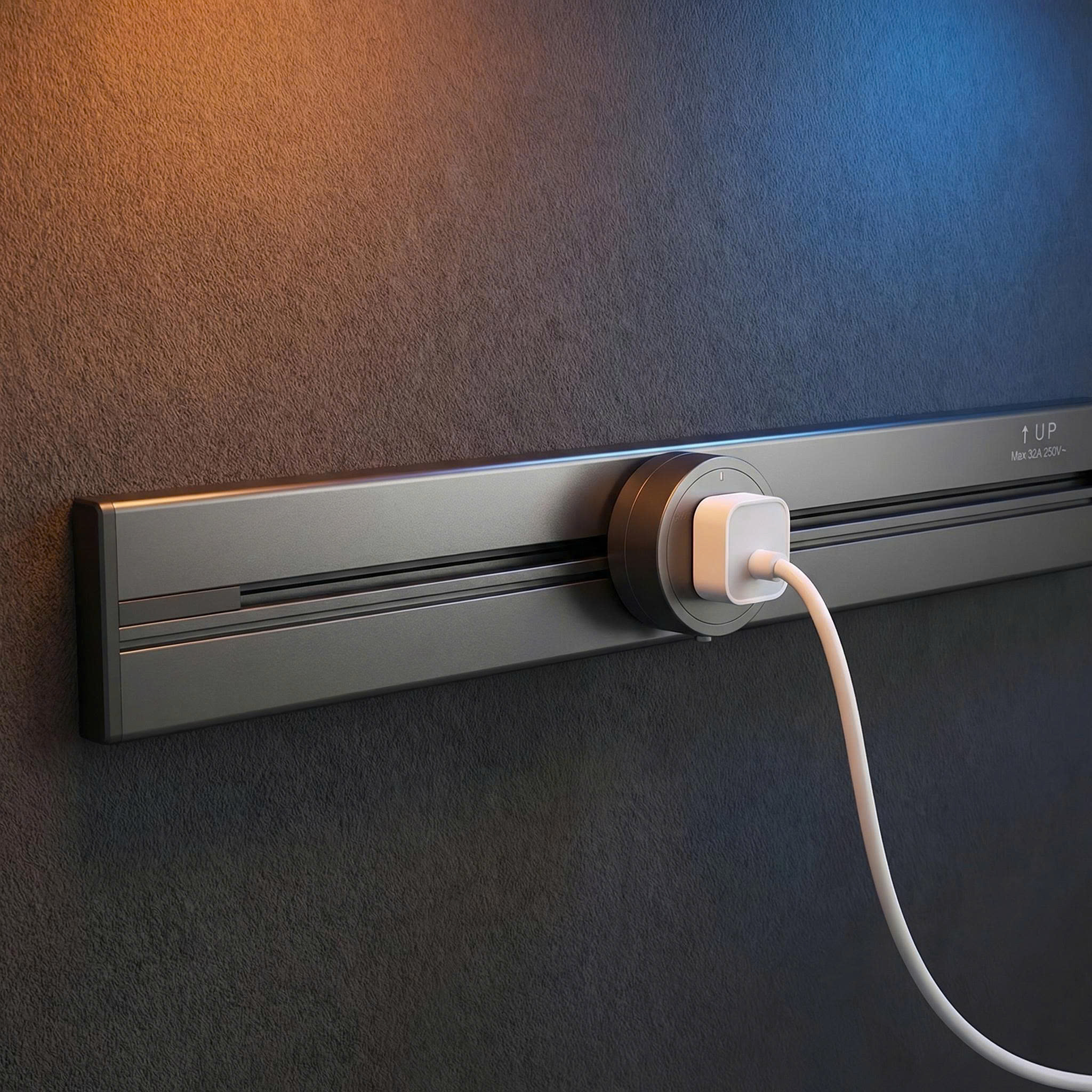 Combo Ổ cắm thanh ray CHARGEE ELEGANT 50cm màu xám T50-3S4-1S5GR