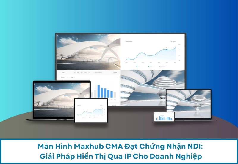 Màn Hình Maxhub CMA Đạt Chứng Nhận NDI: Giải Pháp Hiển Thị Qua IP Cho Doanh Nghiệp