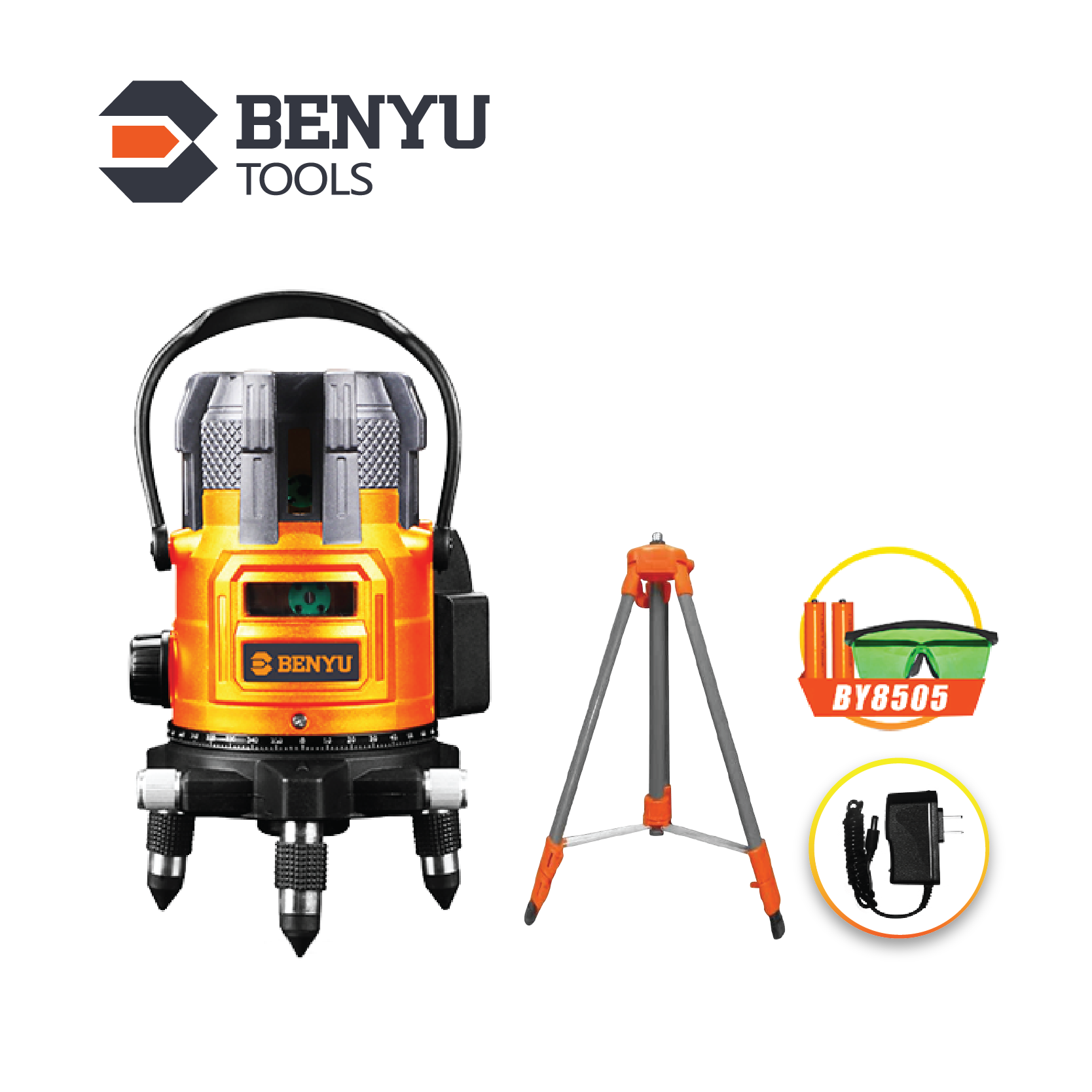 Máy cân mực Laser 5 tia xanh BY8505