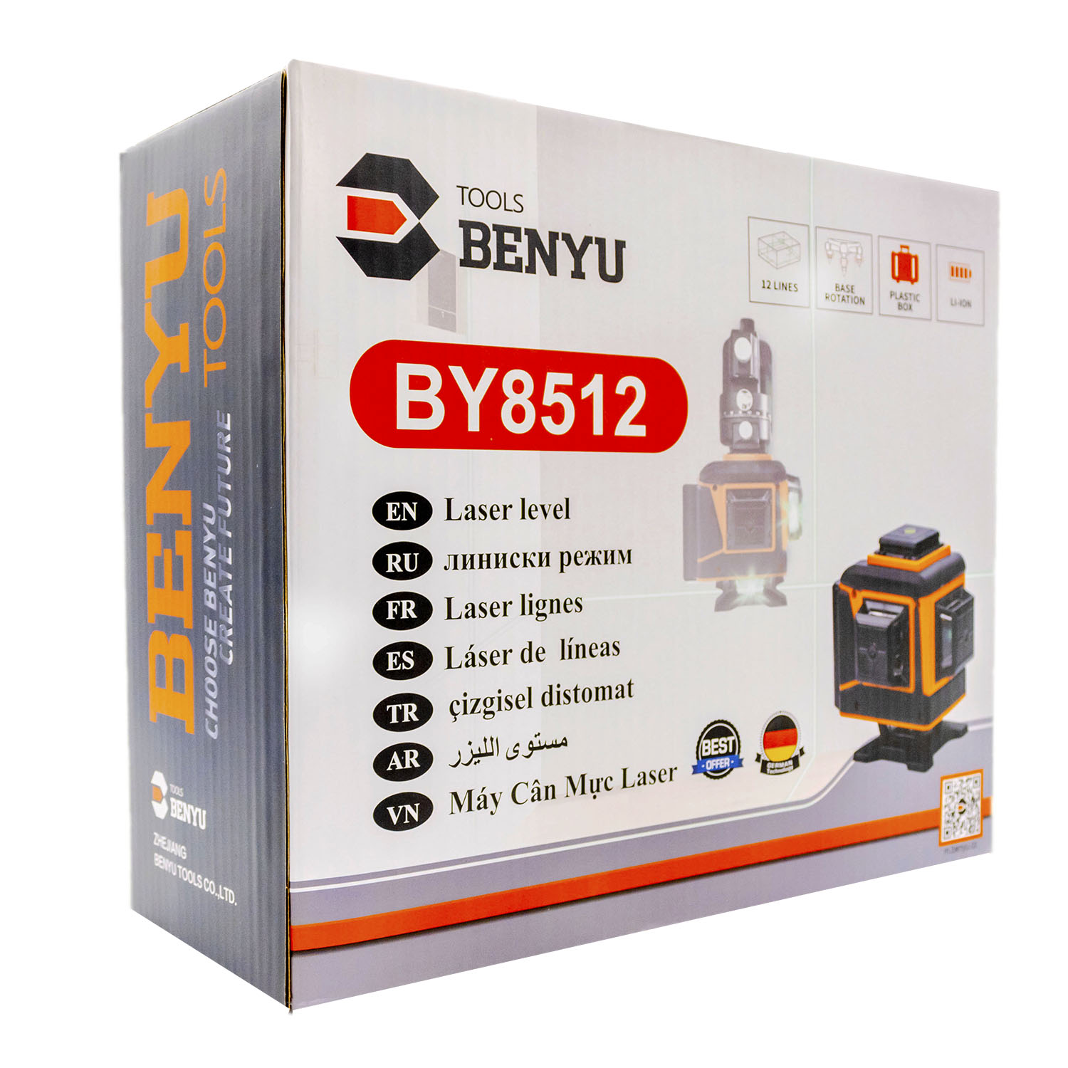 Máy cân mực Laser 12 tia xanh BY8512