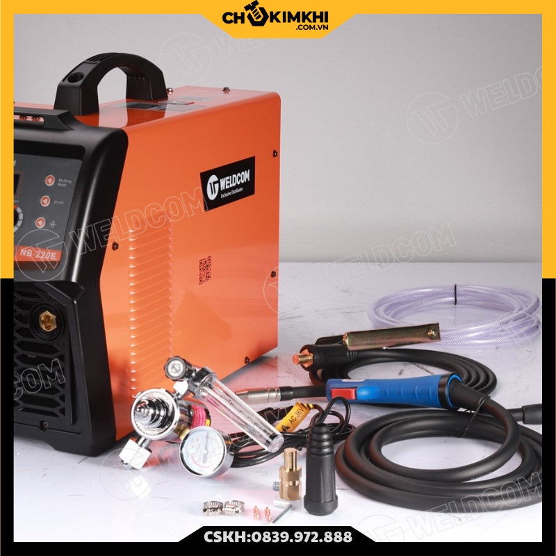 Máy hàn bán tự động MIG NB-220E (220V chức năng hàn Mig 15kg & 5kg/hàn que