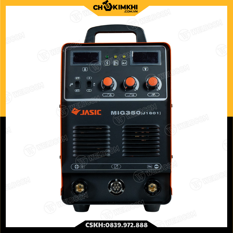 Máy hàn bán tự động MIG 350 (J1601)  (Nguồn 380v Hàn CO2, đầu cấp dây rời, 2T/4T)